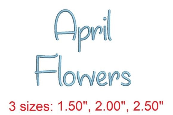 April Flowers Embroidery Font: A Designer Review