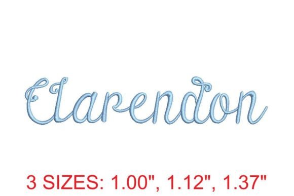 Clarendon Embroidery Font Review for Gifts