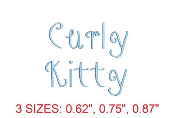 Curly Kitty Font: A Seller's Stitch-Out Review