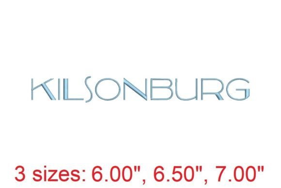 Kilsonburg Embroidery Font: Elegant Script for Sellers