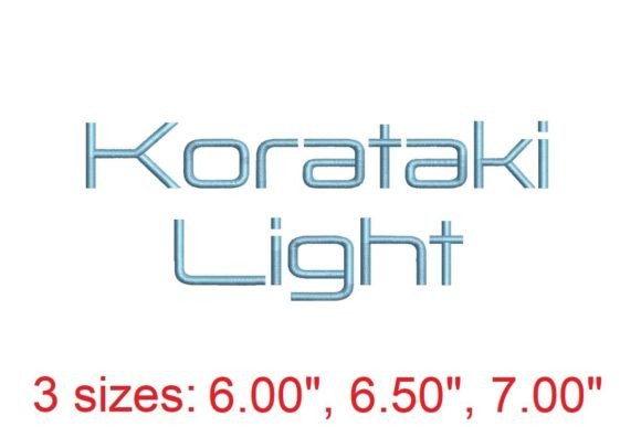 Korataki Light Embroidery Font: A Designer’s Review