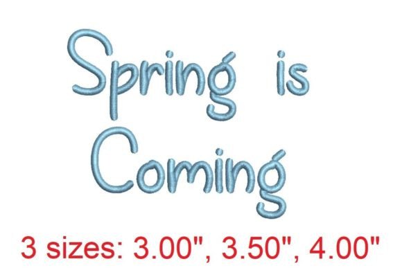 Spring Is Coming: An Embroidery Font Review