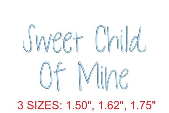 Sweet Child of Mine Font: An Embroidery Review