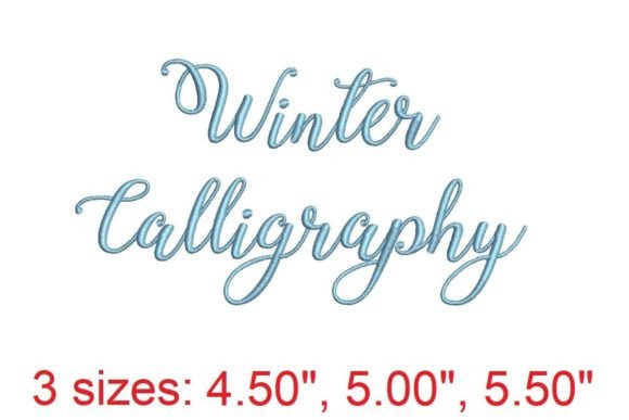 Winter Calligraphy: Elegant Embroidery for Gifts